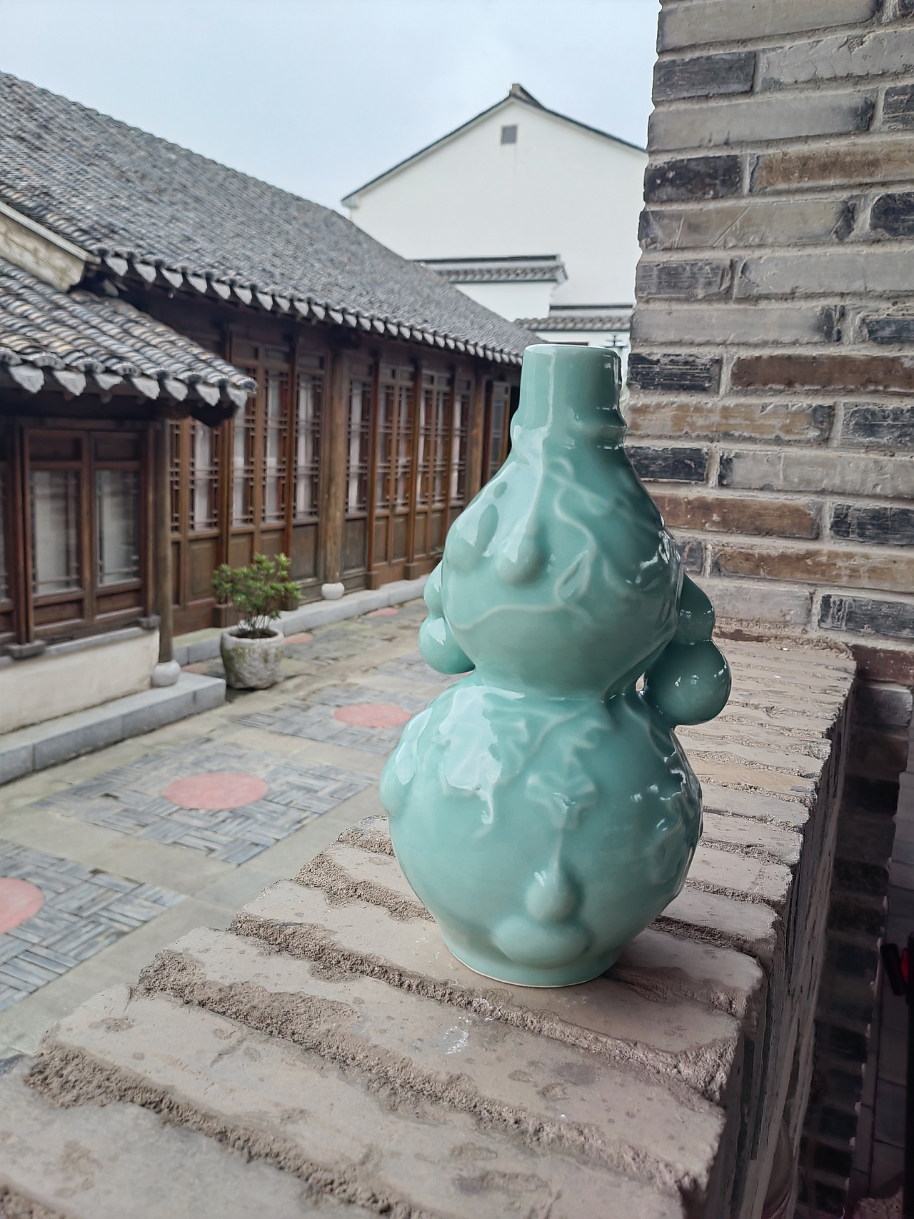 青瓷——葫蘆瓶（圖ZMjc0NDUzMzYw） - 工藝品設(shè)計 - 站酷設(shè)計師青言陶語原創(chuàng)素材 - 站酷ZCOOL