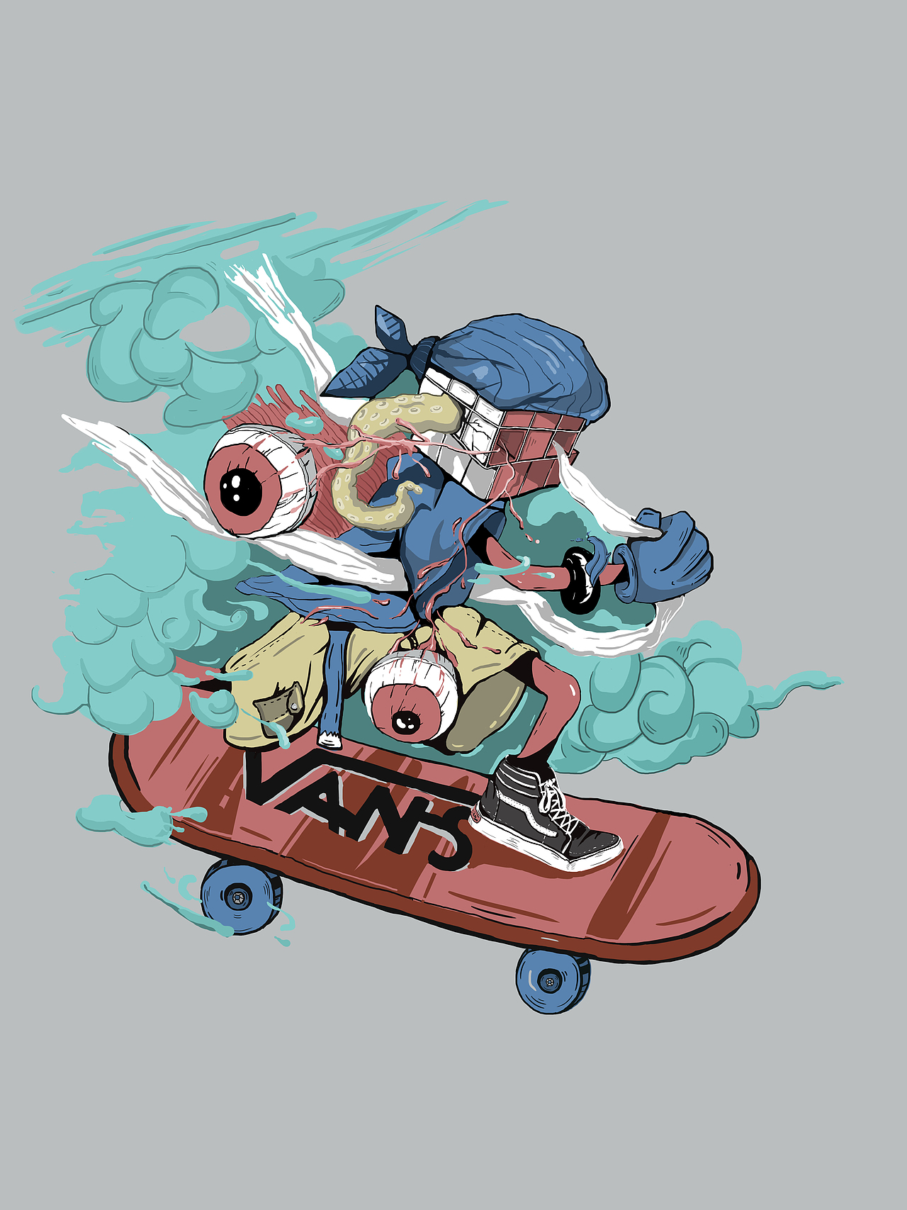 VANS（图ZMTYyNjg2ODY0） - 商业插画 - 站酷设计师吃雪糕的猫原创素材 - 站酷ZCOOL