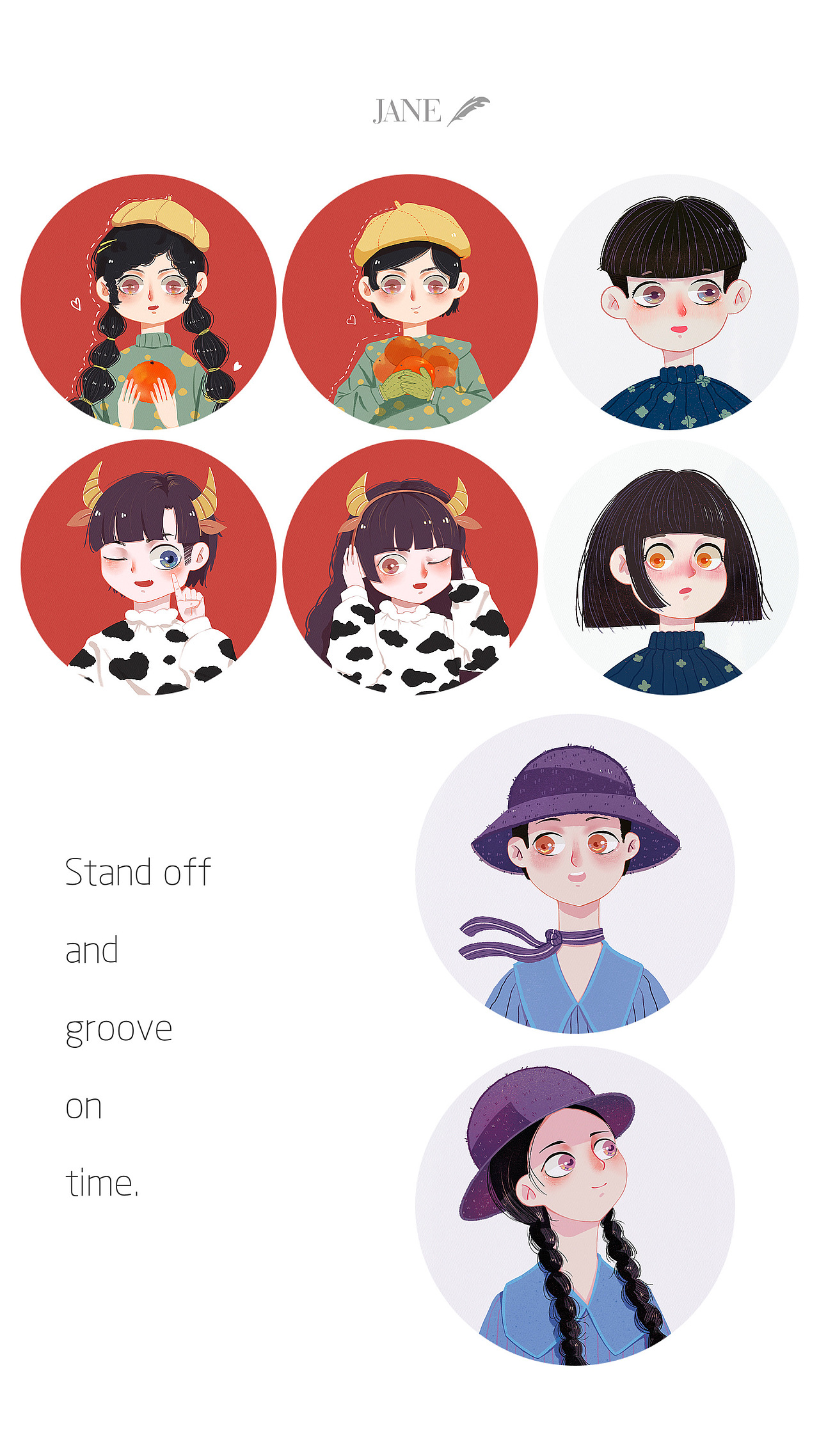 一组头像丨🐮（图ZMjQzODI0MjEy） - 创作习作 - 站酷设计师汤圆十二斤原创素材 - 站酷ZCOOL