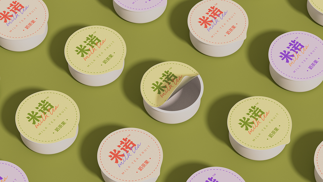 米诺奶茶包装设计