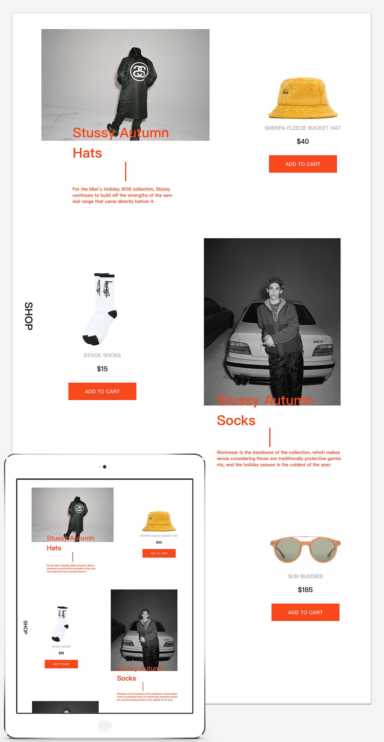 stussy官网页面展示（图ZMTM2MTIyNTEy） - 电商 - 站酷设计师今晚不能睡原创素材 - 站酷ZCOOL