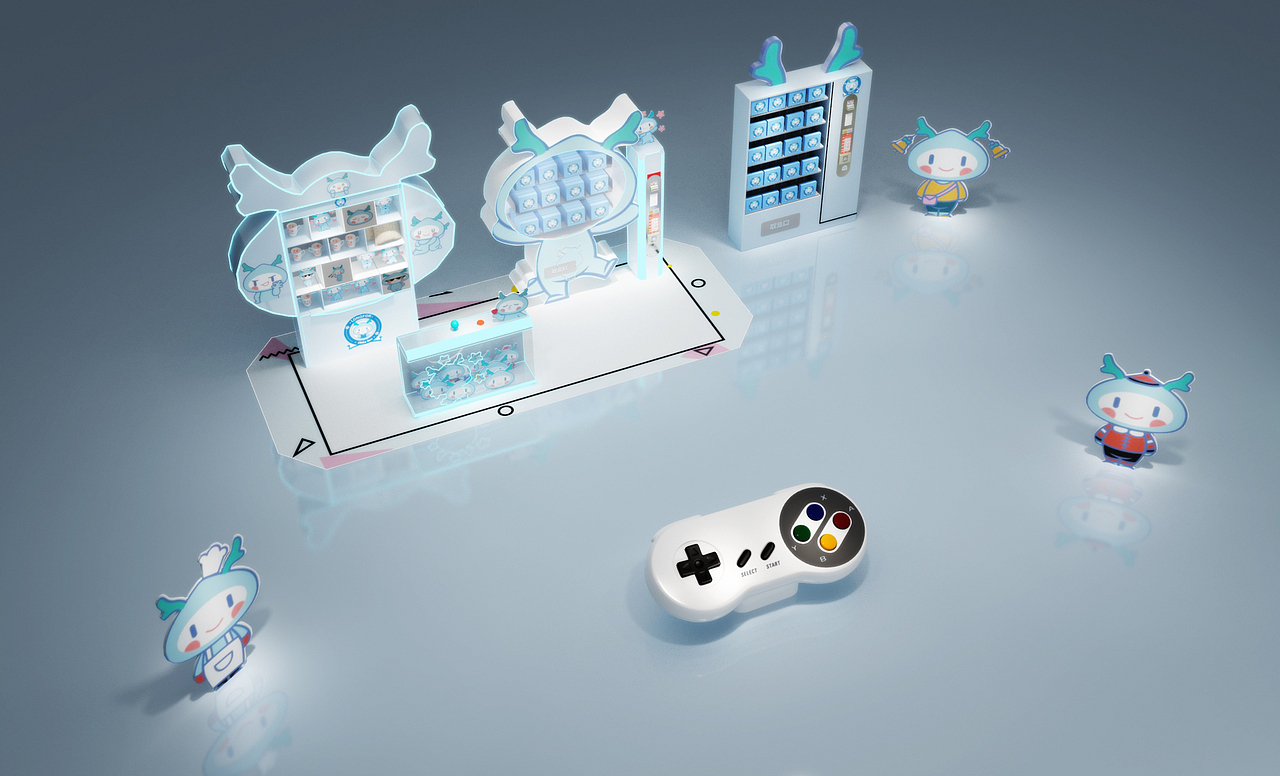 龙小湖快闪店设计3D效果图设计，定制各类3D效果图设计（图ZMTg3MDU1NjU2） - 场景 - 站酷设计师3D设计师NG男原创素材 - 站酷ZCOOL