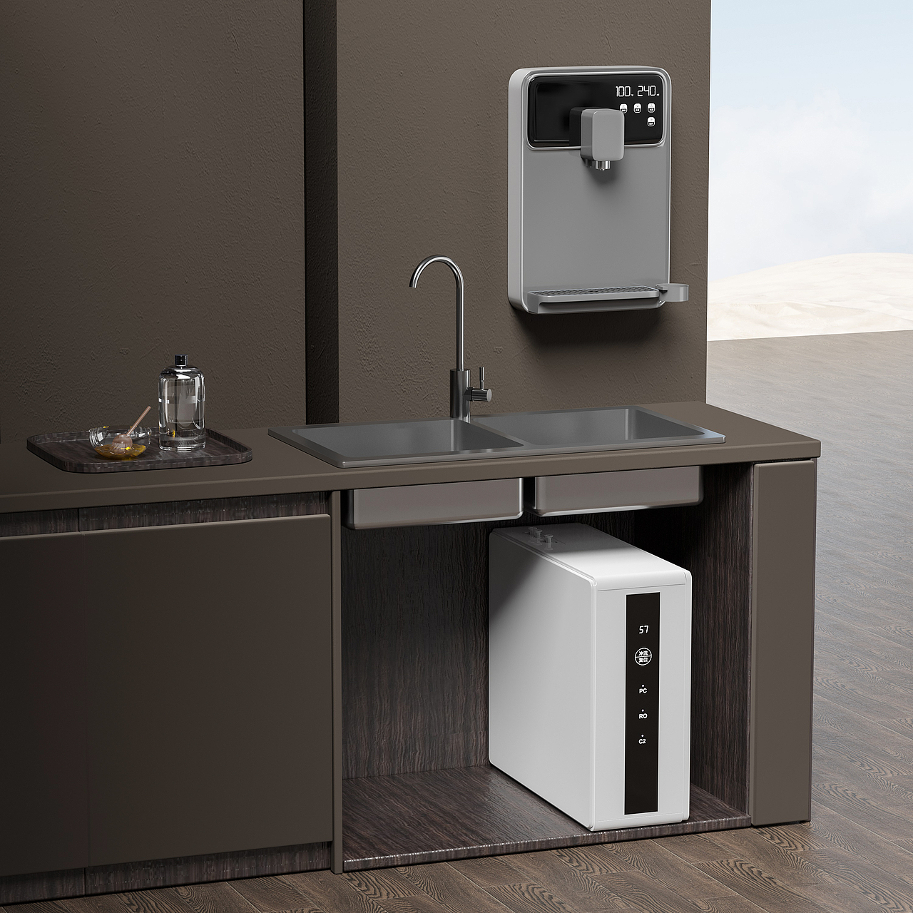 【CORONA渲染——净水器】