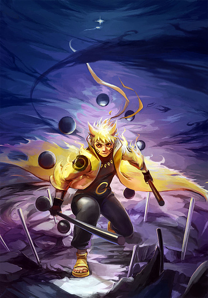 旋涡鸣人|插画|创作习作|杯具螺旋丸 - 原创作品 - 站酷 (zcool)