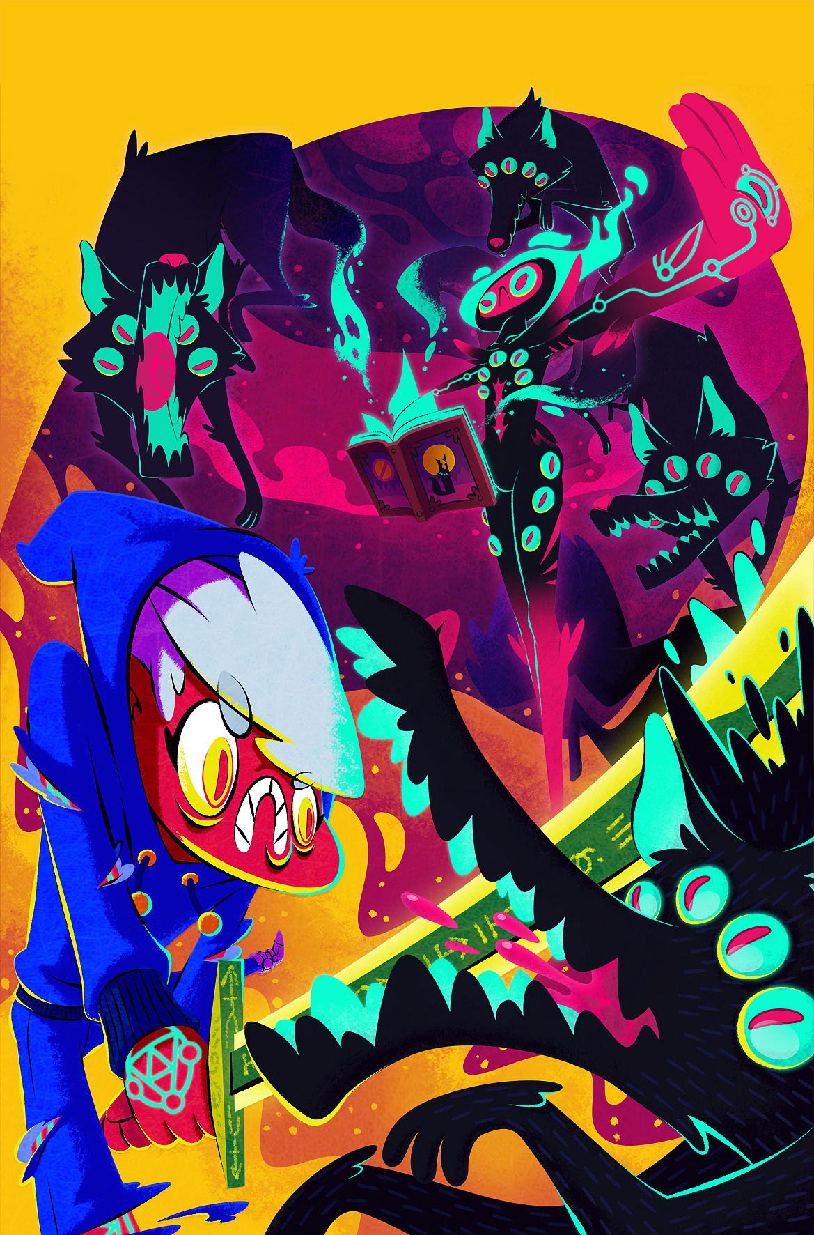 花了点时间把前面想要表达的画面绘制了一遍，也做了一些调整。之所以没有说太多绘制方法的原因就是希望大家更加重视前面的创作过程吧~