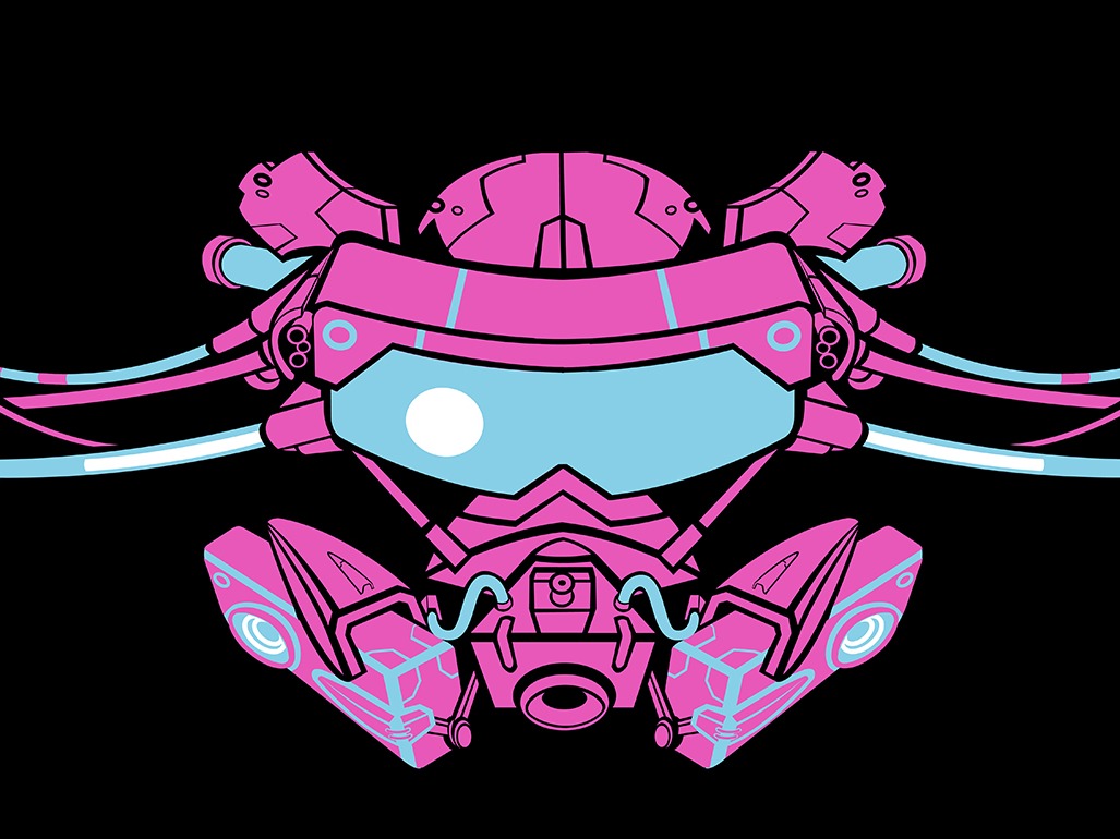 一组赛博朋克风格的图案设计_酱油boy-站酷zcool