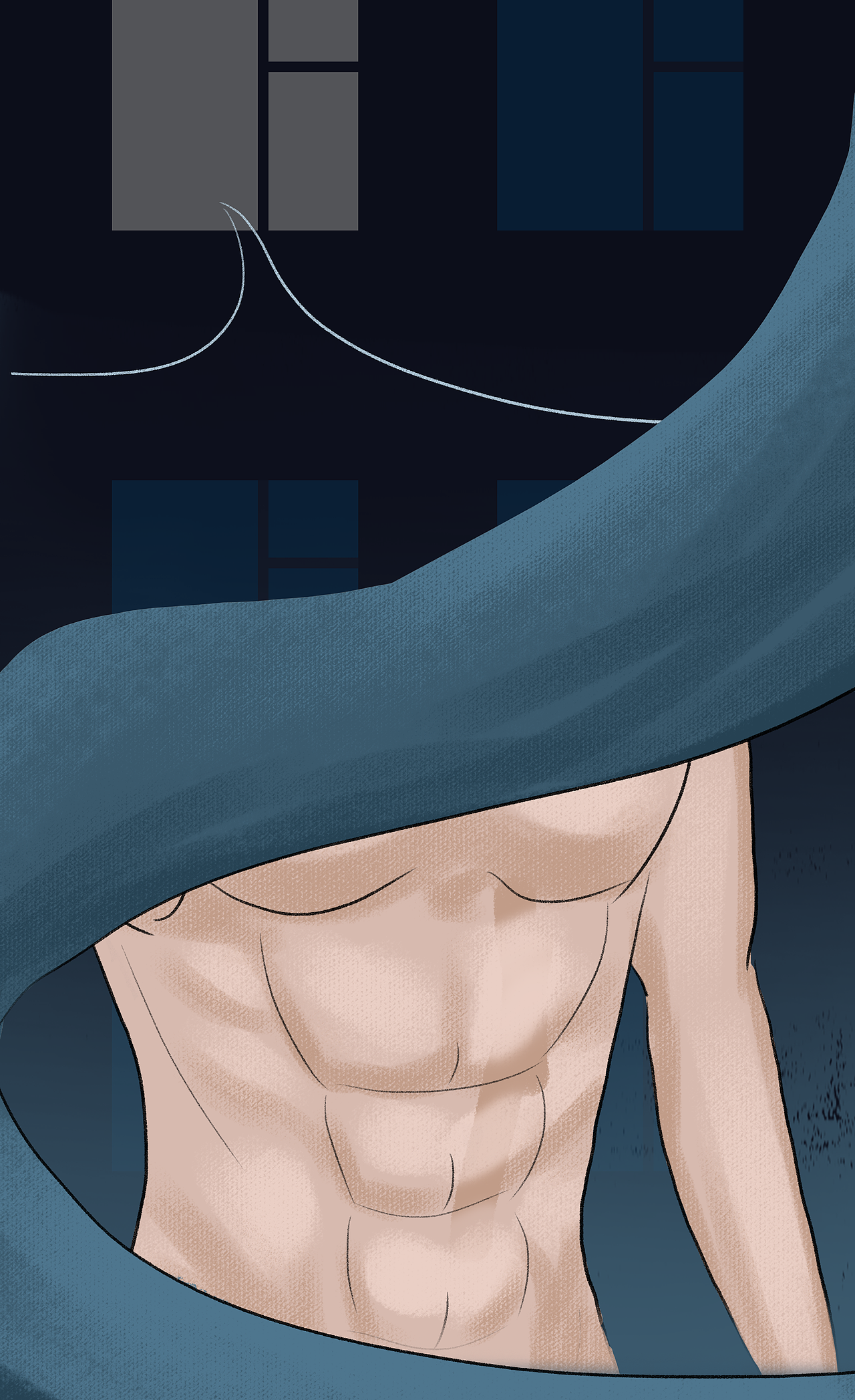 失眠怎么办 睡不着 夜晚插画（图ZMjUxMDY2NzIw） - 其他平面 - 站酷设计师加几勺奶酪原创素材 - 站酷ZCOOL