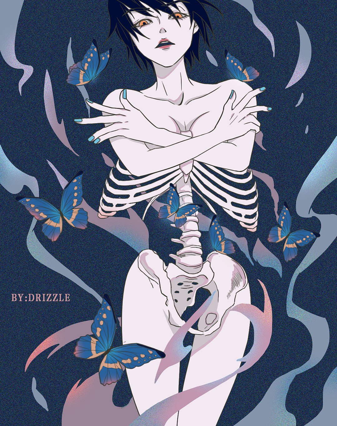 外翻的蝴蝶（图ZMjUxMzE0MjEy） - 单幅漫画 - 站酷设计师东门板桥原创素材 - 站酷ZCOOL