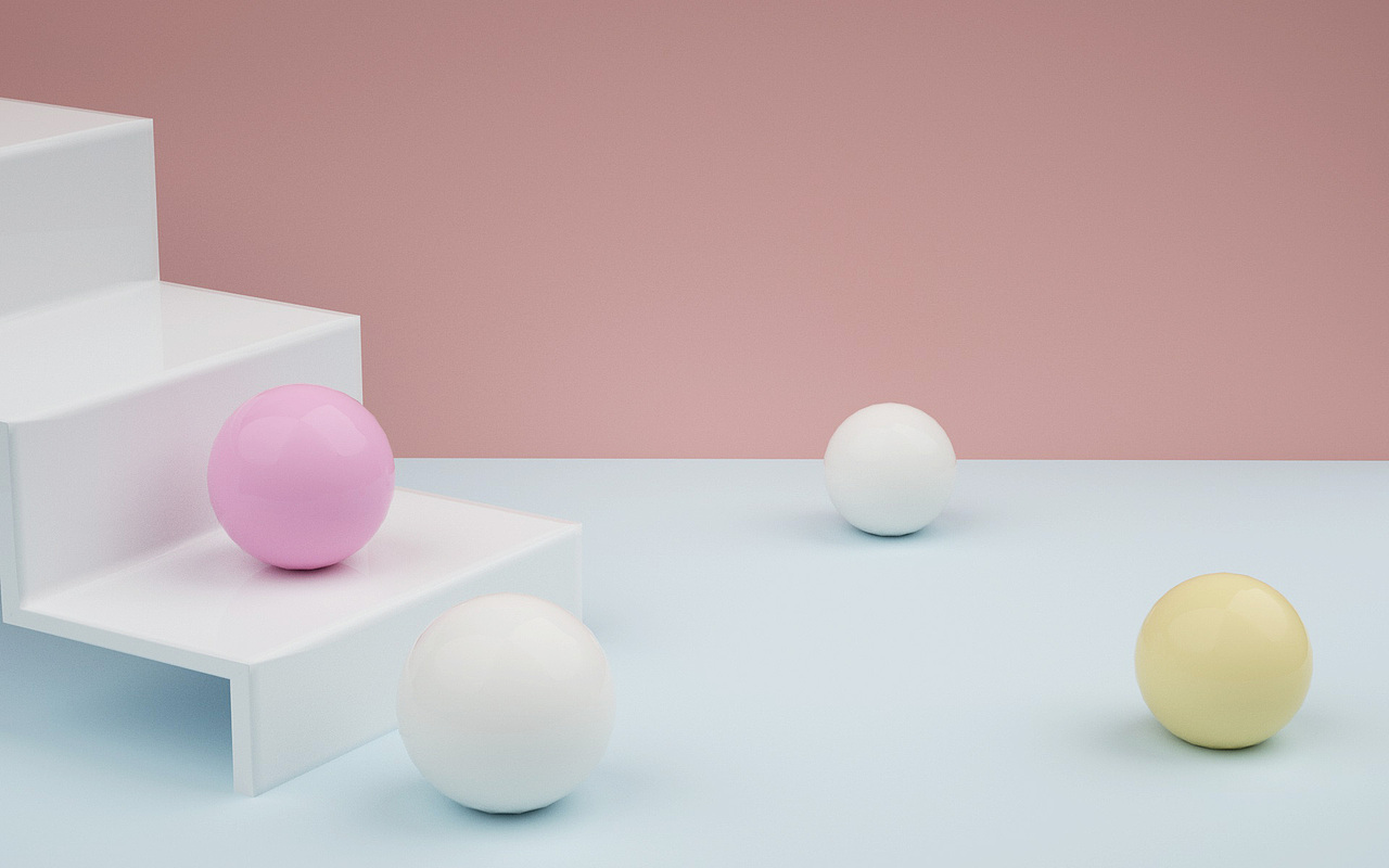 OC渲染C4D场景简单背景