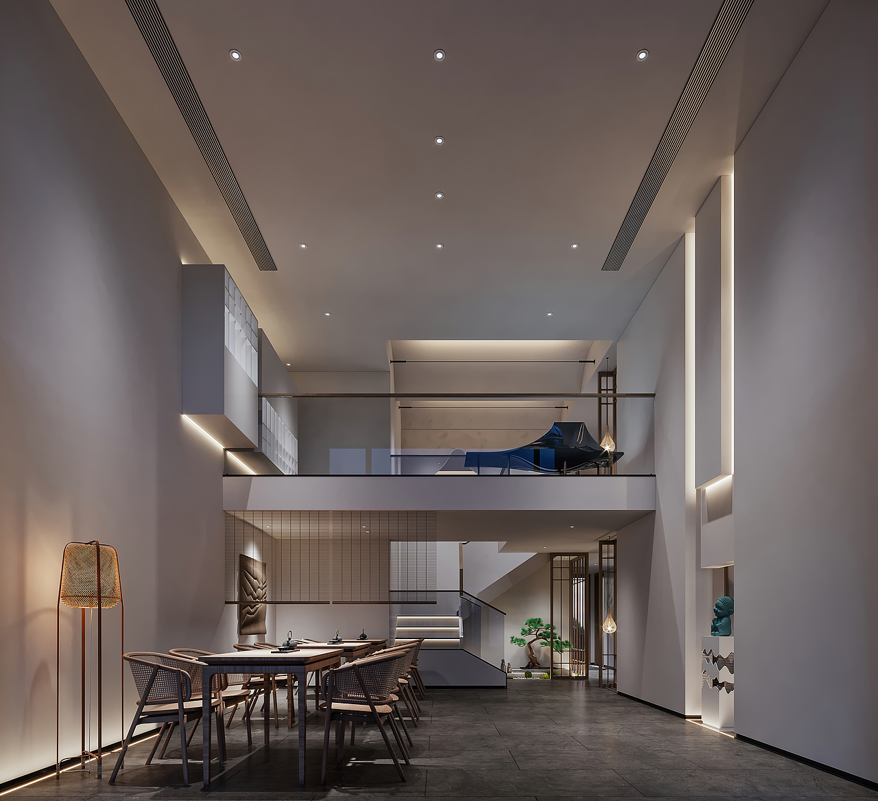 深夜-茶館（圖ZMjI3MjUyMzYw） - 家裝設(shè)計(jì) - 站酷設(shè)計(jì)師JIANZHU丶VISION原創(chuàng)素材 - 站酷ZCOOL