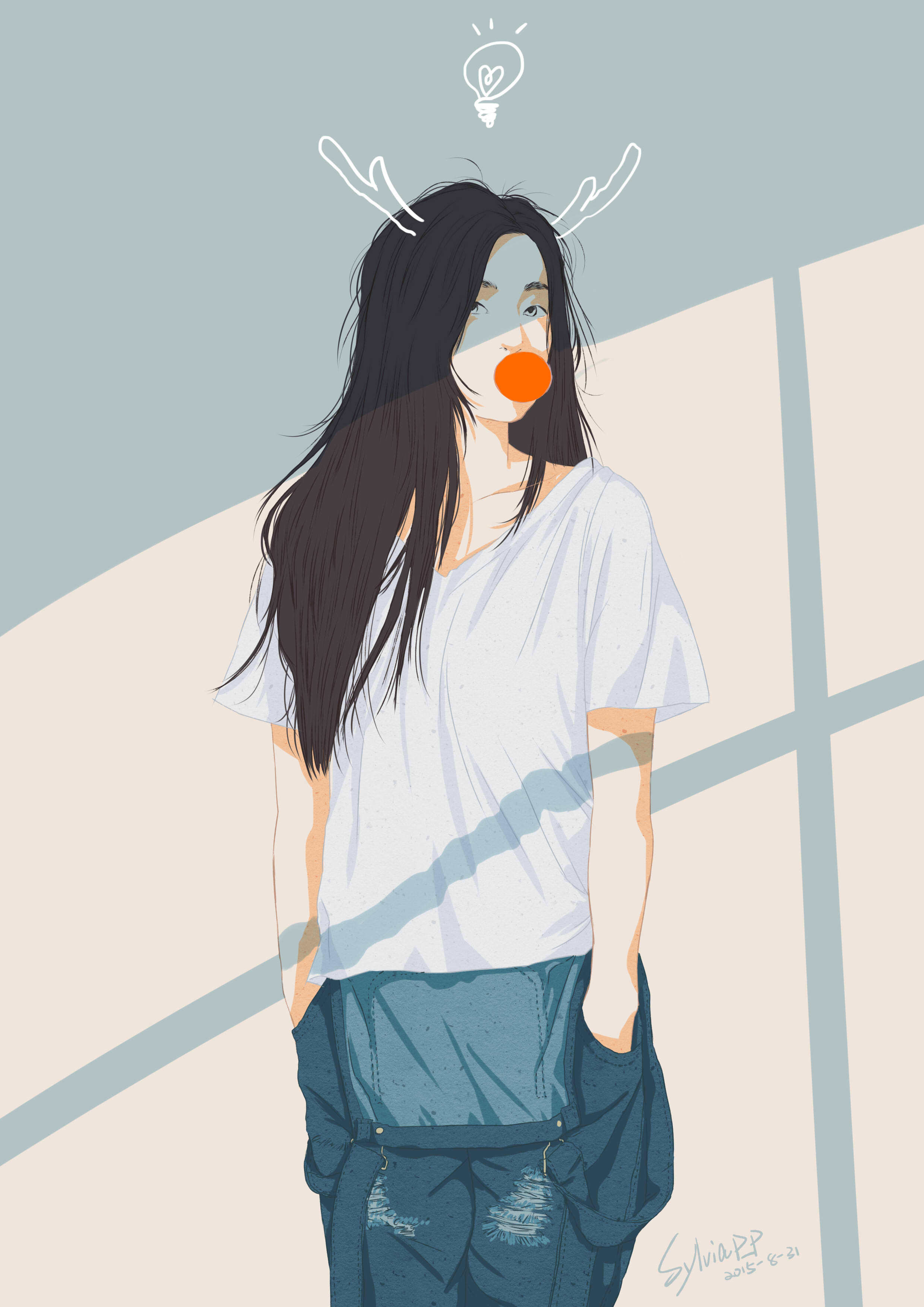 泡泡糖|插画|插画习作|sylviap_p - 原创作品 - 站酷 (zcool)