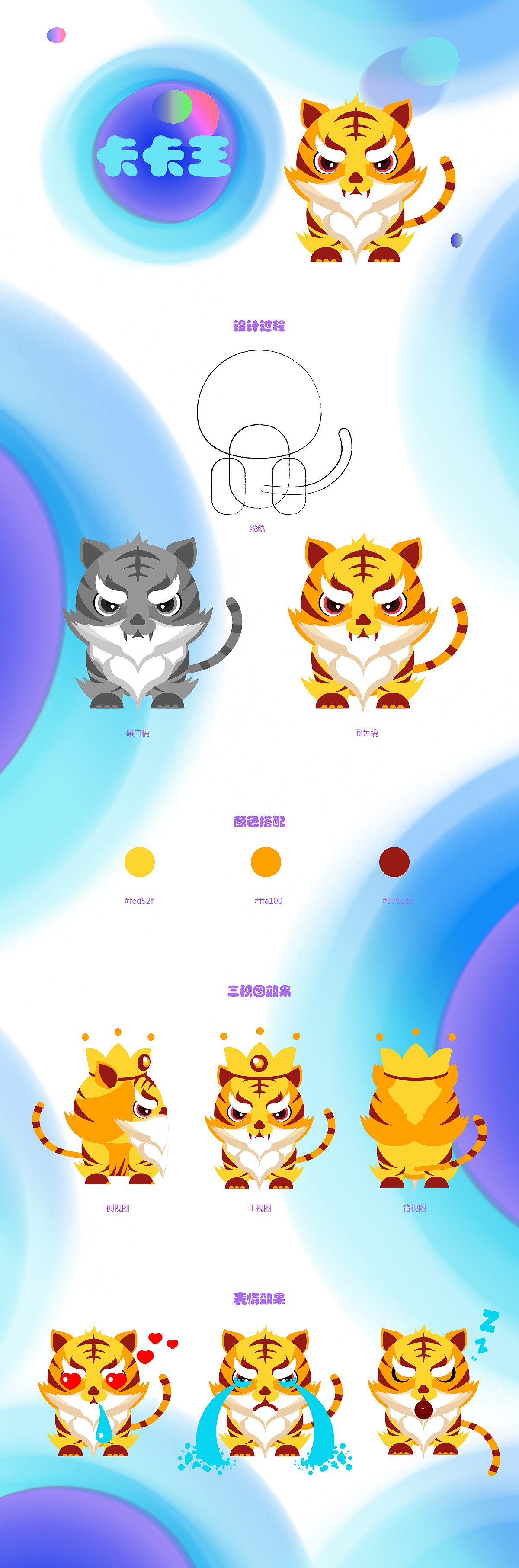 腾讯王卡老虎——卡卡王（图ZMTAyNTI0OTMy） - IP形象 - 站酷设计师景海原创素材 - 站酷ZCOOL