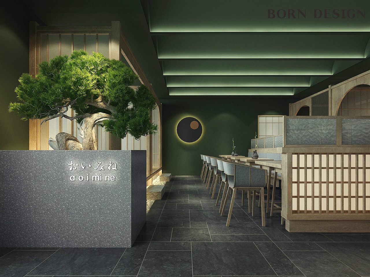 大连青峰抹茶日式甜品店设计案例分析