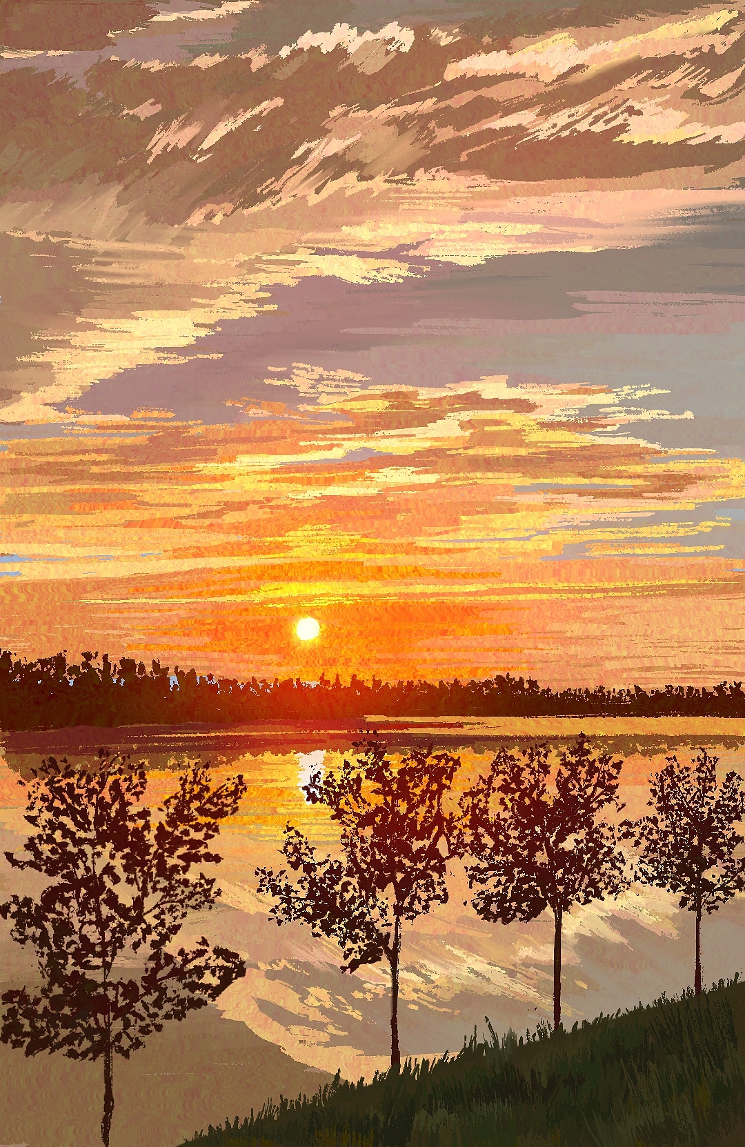 浮光掠影，晚霞相伴（图ZMzc1MzY5ODg4） - 创作习作 - 站酷设计师归零零零0原创素材 - 站酷ZCOOL