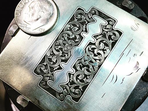 雕金作品.银刀片（个人主页-ZMzQ0MDk3ODA=） - 首饰设计 - 站酷设计师绿粥制造局原创素材 - 站酷ZCOOL