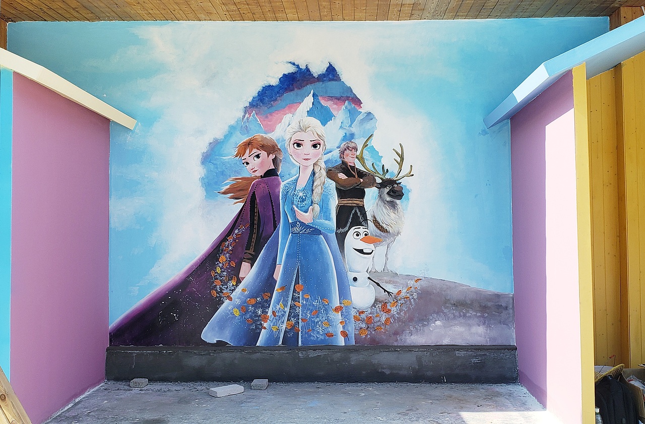 广宁宝锭山景区墙绘 壁画 涂鸦