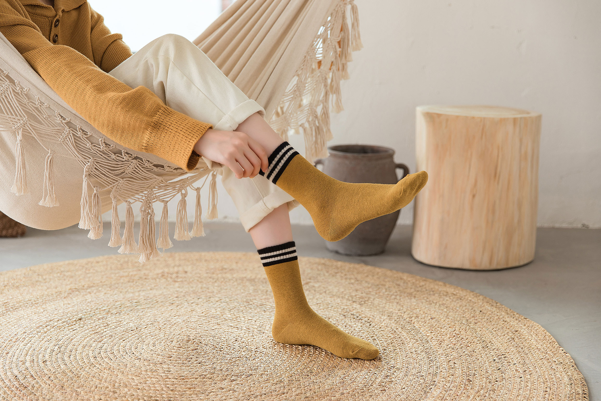 2019秋冬女袜堆堆袜日系袜子