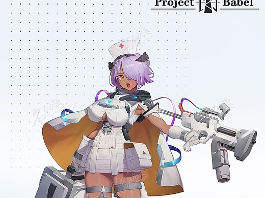 高科技黑皮女医疗兵