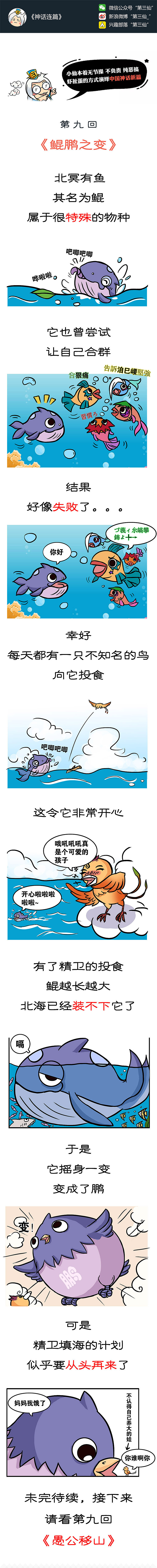 《神话连篇》之鲲鹏之变（图ZOTk4OTA3NTY=） - 短篇/格漫 - 站酷设计师一朵小花开了原创素材 - 站酷ZCOOL