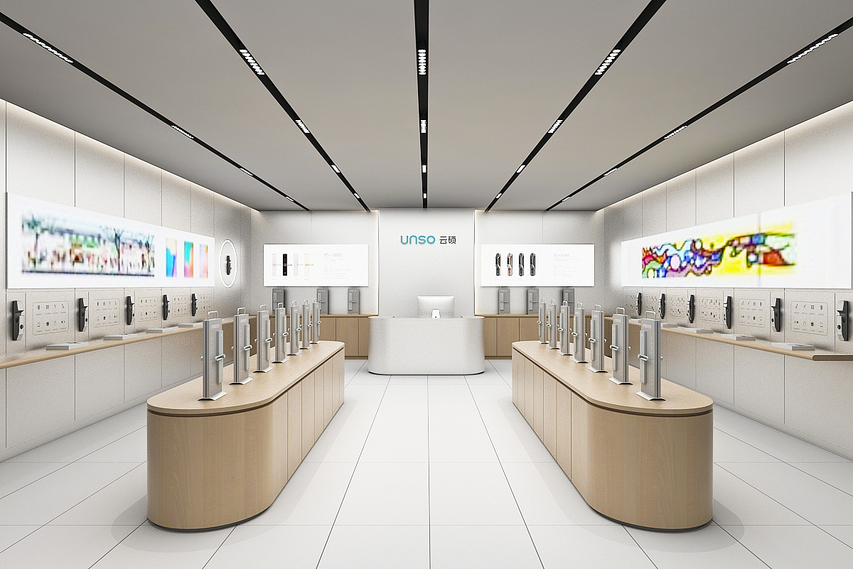云硕指纹锁专卖店设计——红勾品牌策划