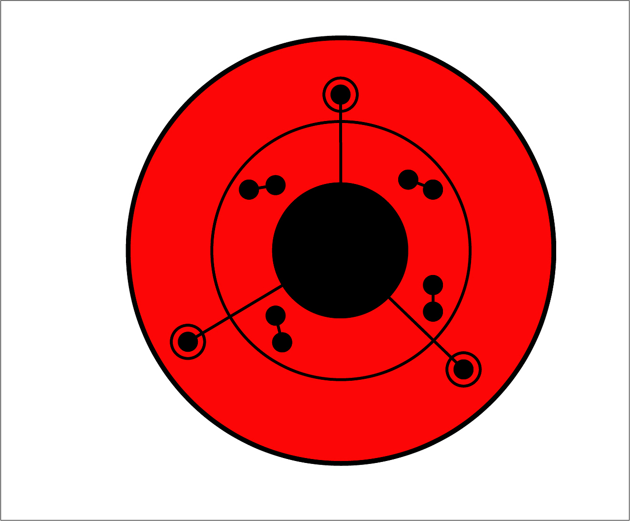 火影忍者万花筒写轮眼图案标志
