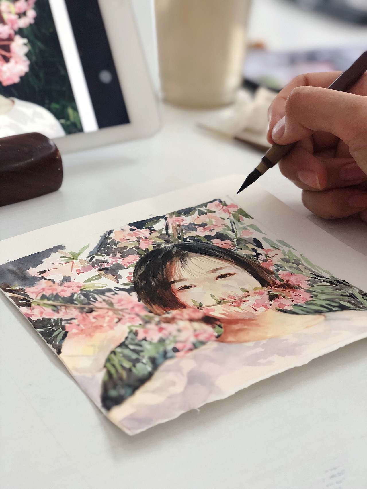 水彩人像（图ZMTc5NjgzMjY0） - 绘画 - 站酷设计师树上没有_猫原创素材 - 站酷ZCOOL