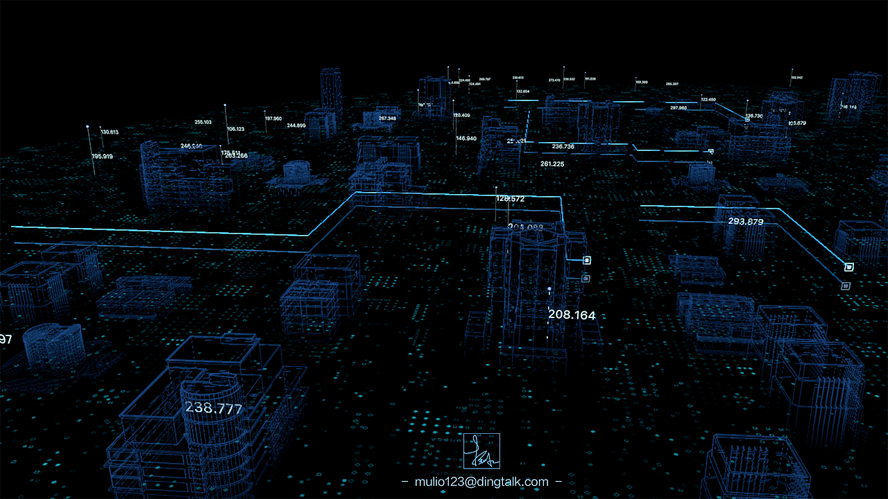【可视化】大屏尝试 DEMO 智慧城市
