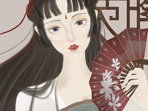 神明少女之夜明（个人主页-ZNTM4NTA2NjQ=） - 商业插画 - 站酷设计师堇砚yx原创素材 - 站酷ZCOOL