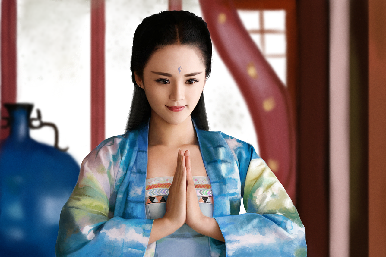 PS绘制阿部察察郡主