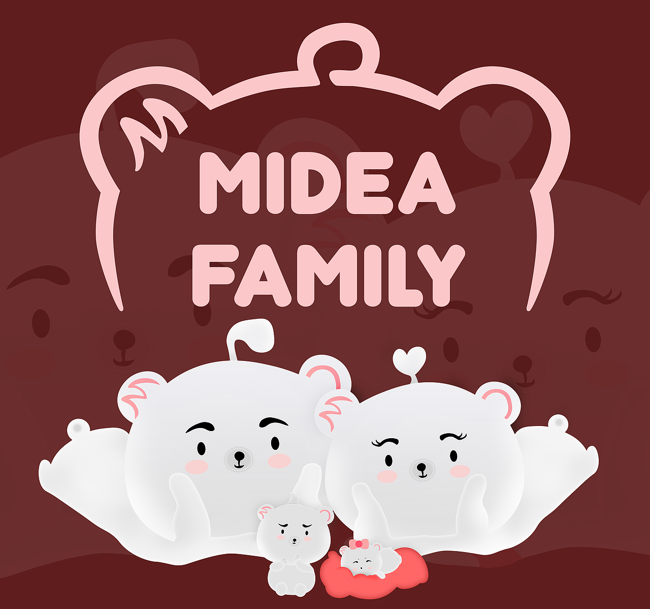 mideafamily美的空调熊小美一家