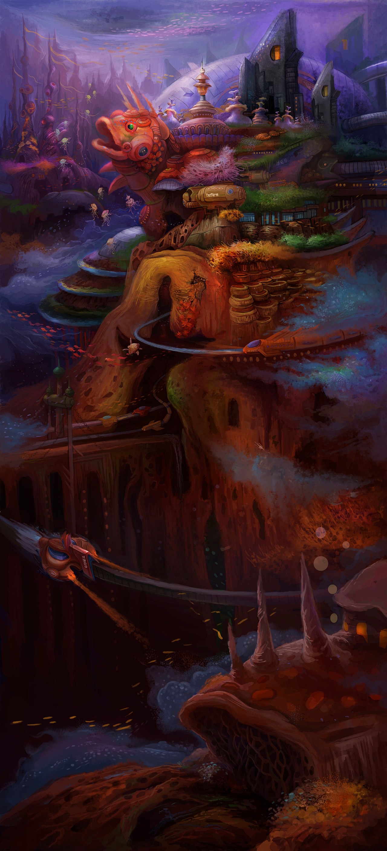 神秘的海底有座城堡.