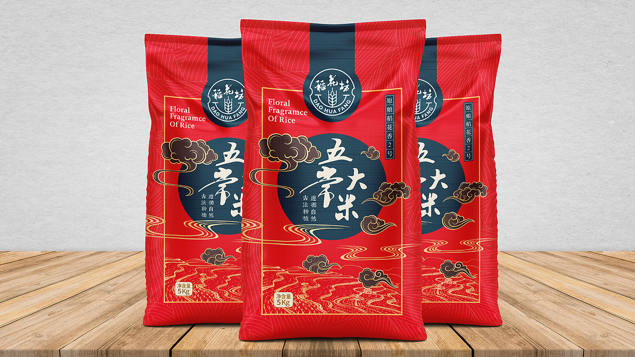 稻花坊五常大米包装设计 | 摩尼视觉原创