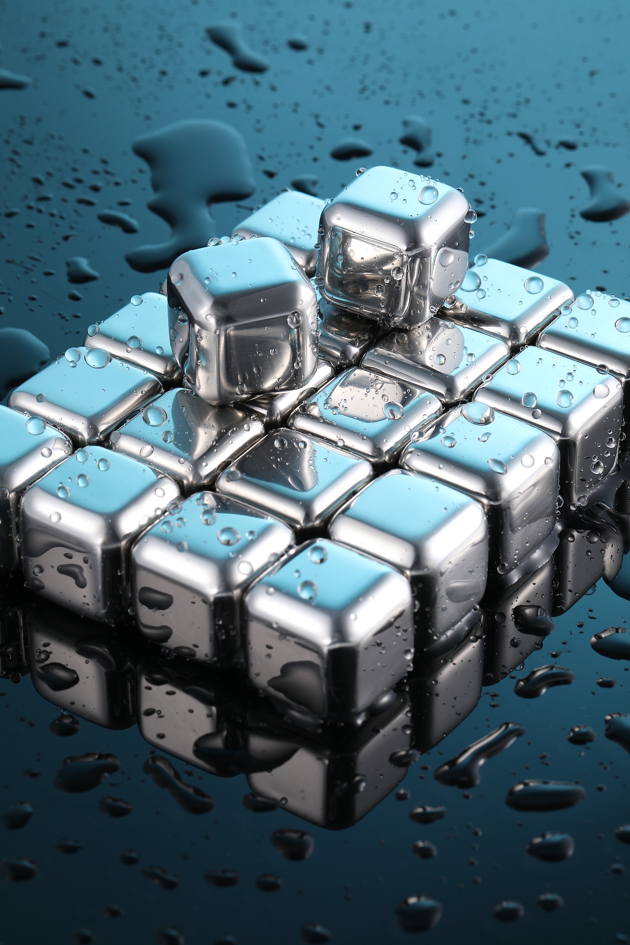 316食用级不锈钢冰块系列