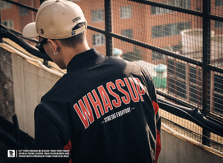 STRETAG思锐泰格秋冬新品街头嘻哈新品棒球服棉服夹克