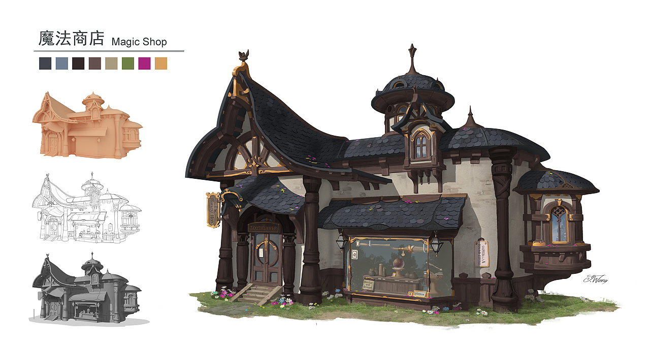 魔法商店（图ZMTYyMDE1OTky） - 游戏原画 - 站酷设计师加加汪原创素材 - 站酷ZCOOL