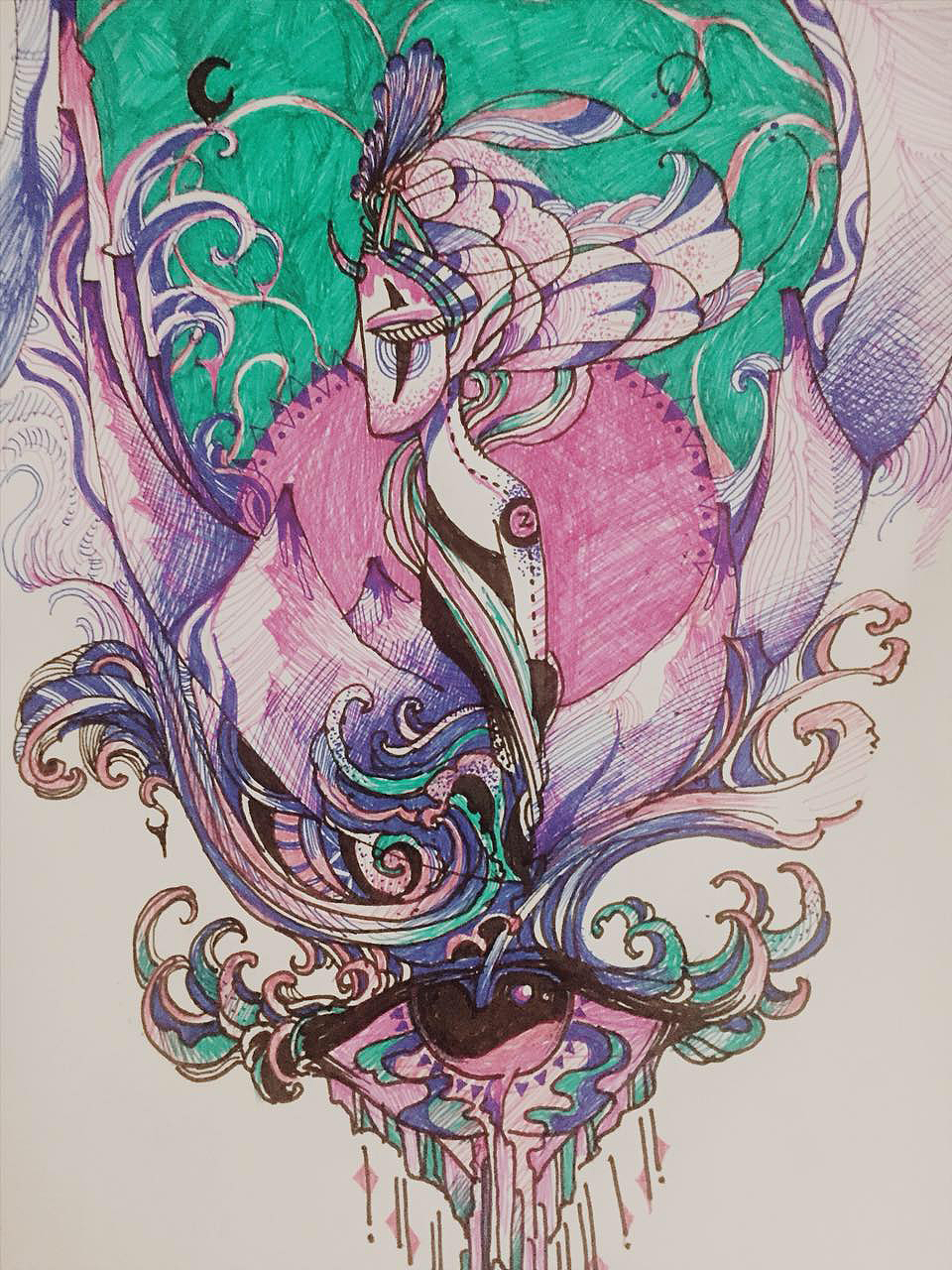 暴走的彩色中性笔