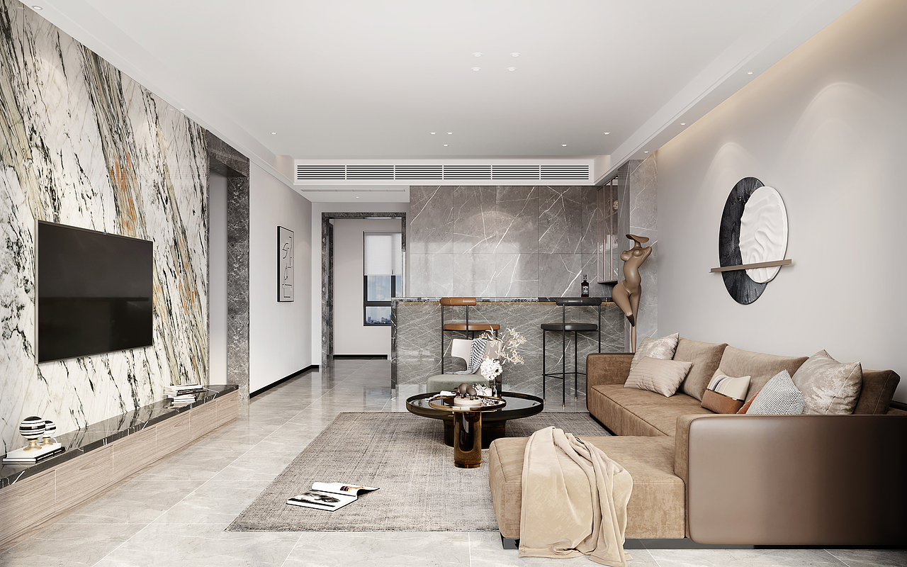 现代中式住宅（图ZMjQyMDY5MDU2） - 家装设计 - 站酷设计师KentonWong原创素材 - 站酷ZCOOL