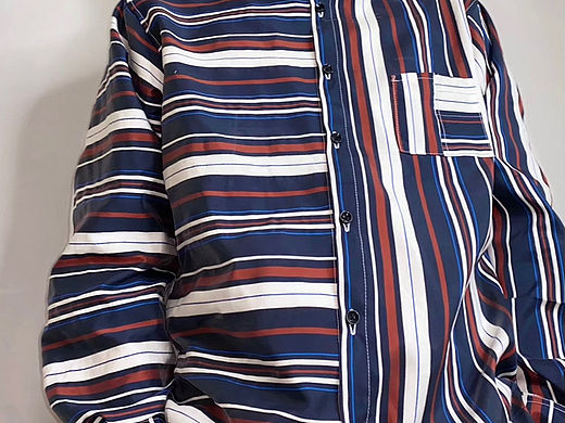 条纹设计衬衫meikeiin原创设计手作