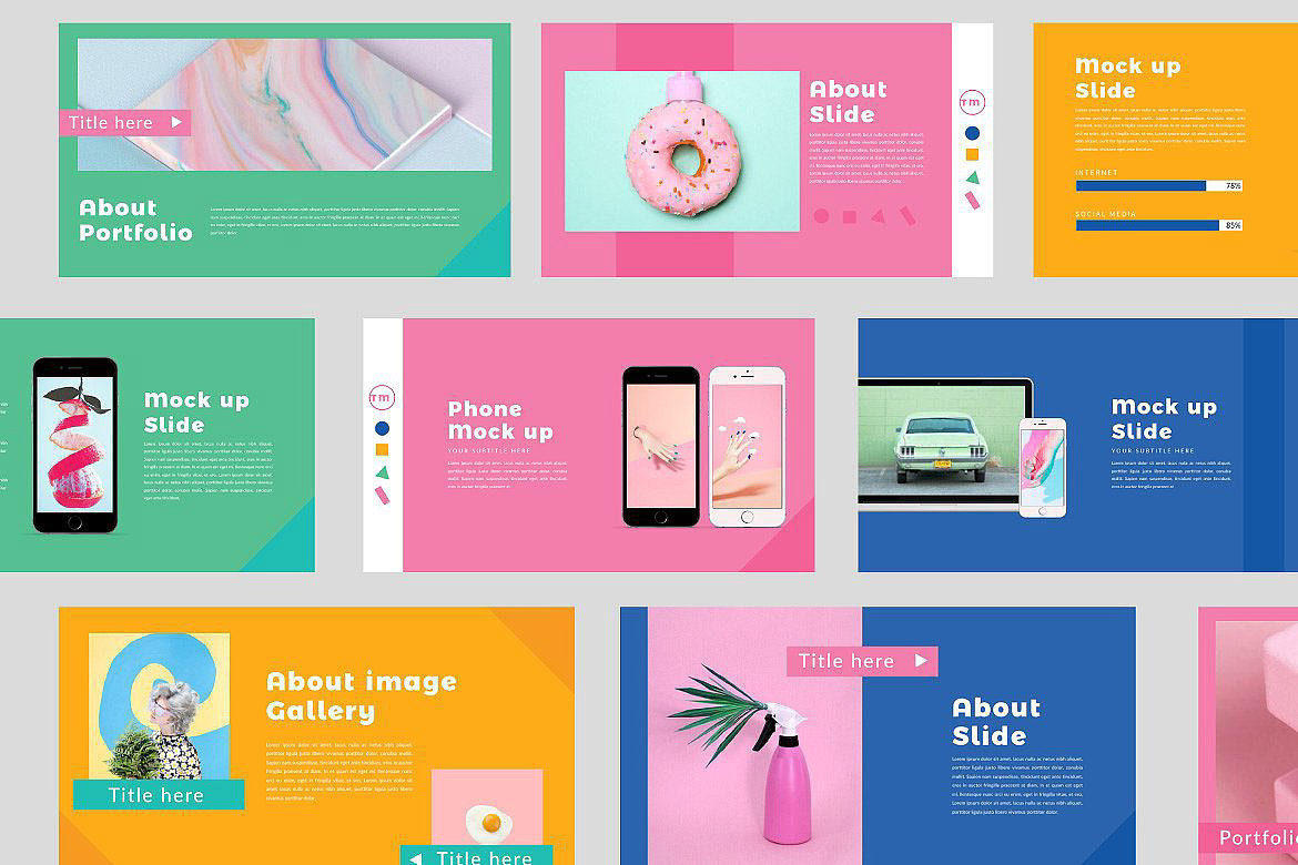 PPT鉴赏/科技朋克音乐美食/运动/摄影/公司介绍/彩色系（图ZMjAwNTYxNTg0） - PPT/Keynote - 站酷设计师FOrdJIA原创素材 - 站酷ZCOOL