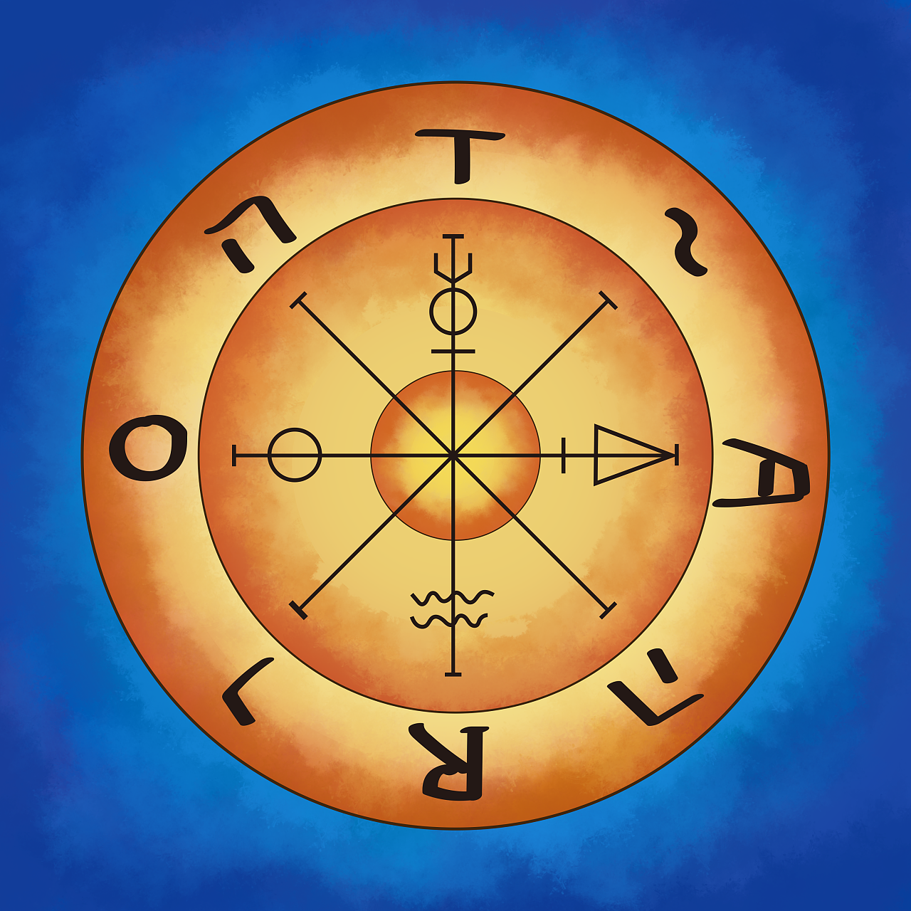 塔罗牌 icon图标设计手绘插画