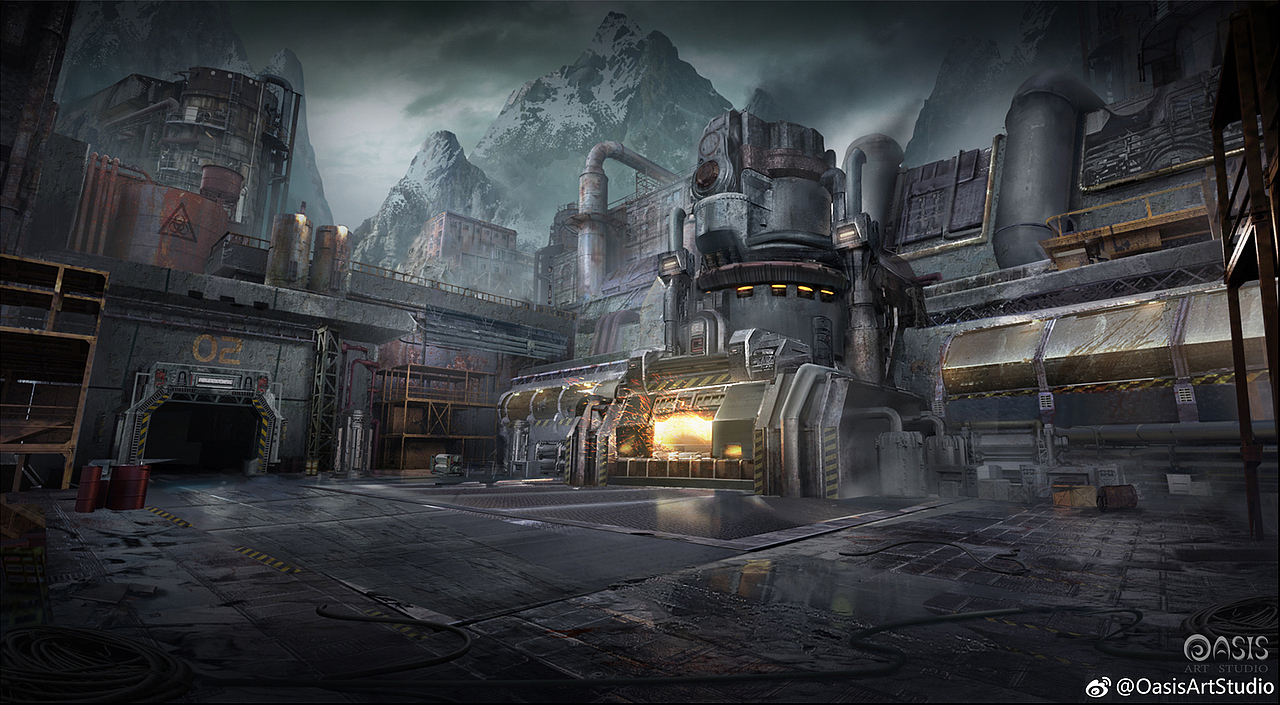 原创高清科幻类场景（图ZMjE1NTg1Nzky） - 游戏原画 - 站酷设计师欧瑟斯工作室原创素材 - 站酷ZCOOL