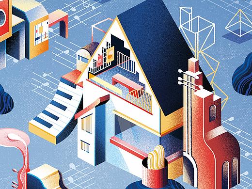 IDEAT China x Apple Music插画