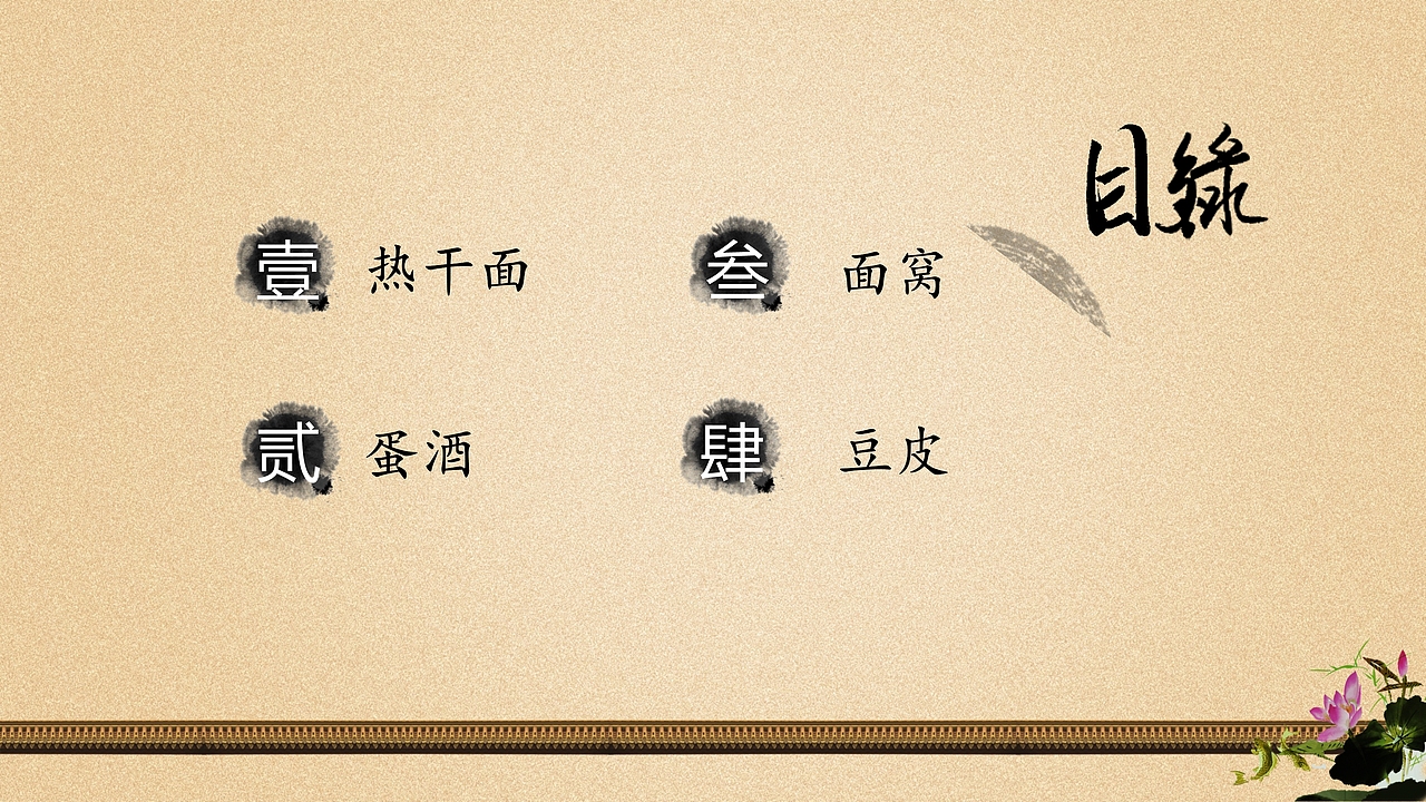 魅力武汉早餐美食介绍PPT模板