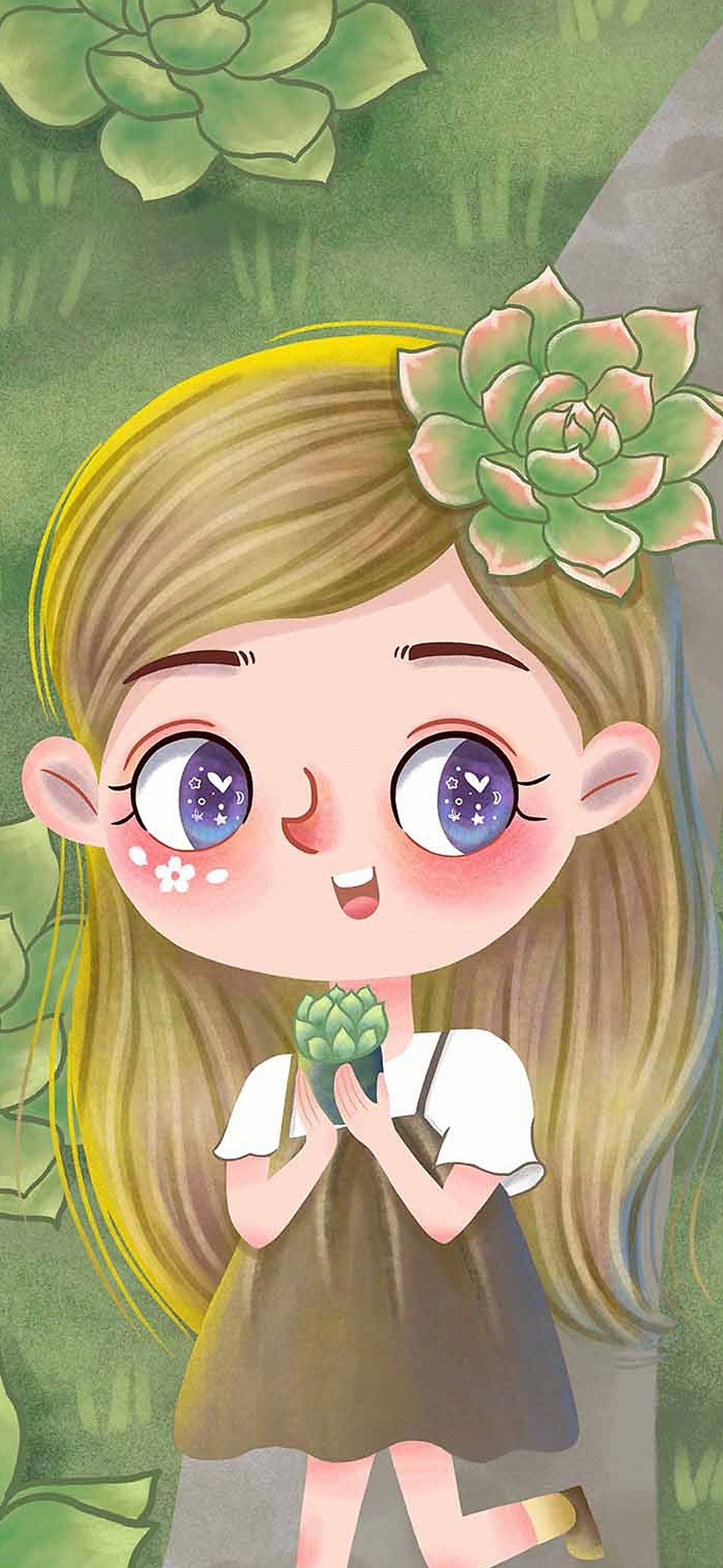 照片变美萌插画