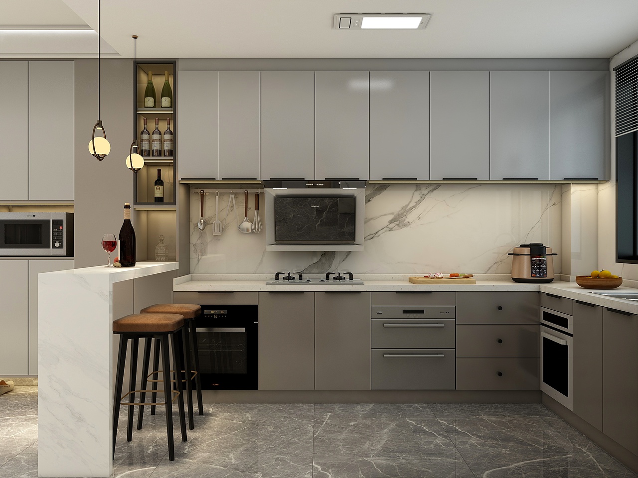 现代简约四居——暖咖家居