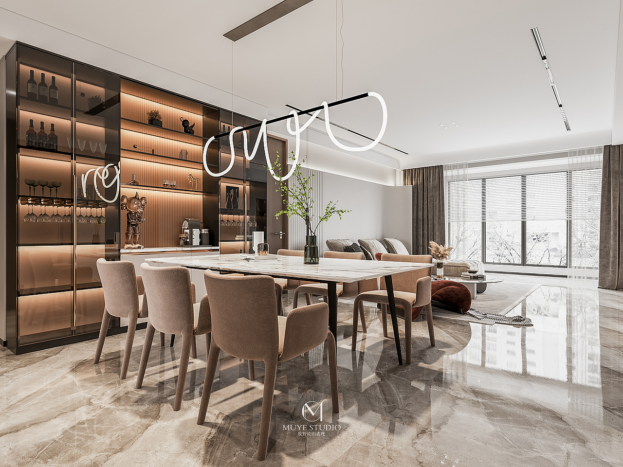 现代家装效果图（图ZMjY2NzU4MDQ0） - 家装设计 - 站酷设计师牧野表现原创素材 - 站酷ZCOOL