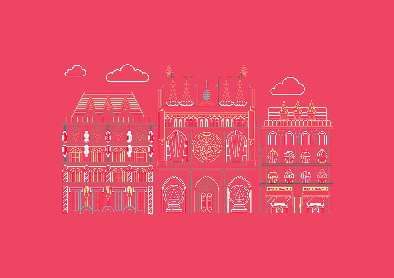 With作品分享 | 甜了一整条街蛋糕有多甜——“more time”品牌设计