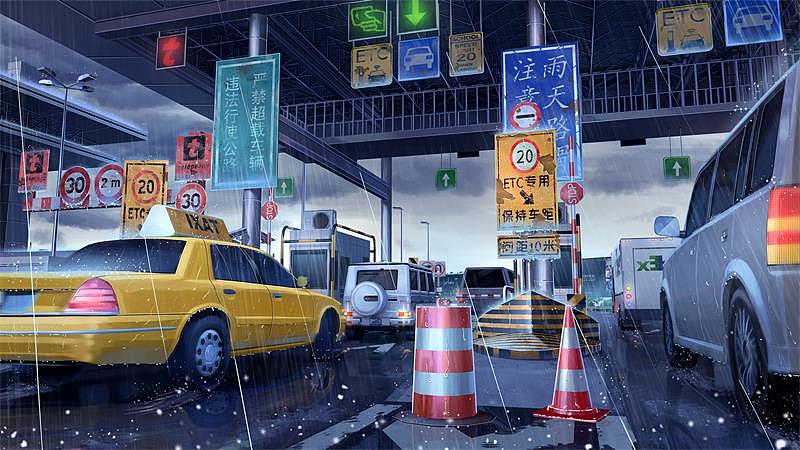 收费站（图ZMjcxNDg5NjQ4） - 游戏原画 - 站酷设计师木得感情的工具人原创素材 - 站酷ZCOOL
