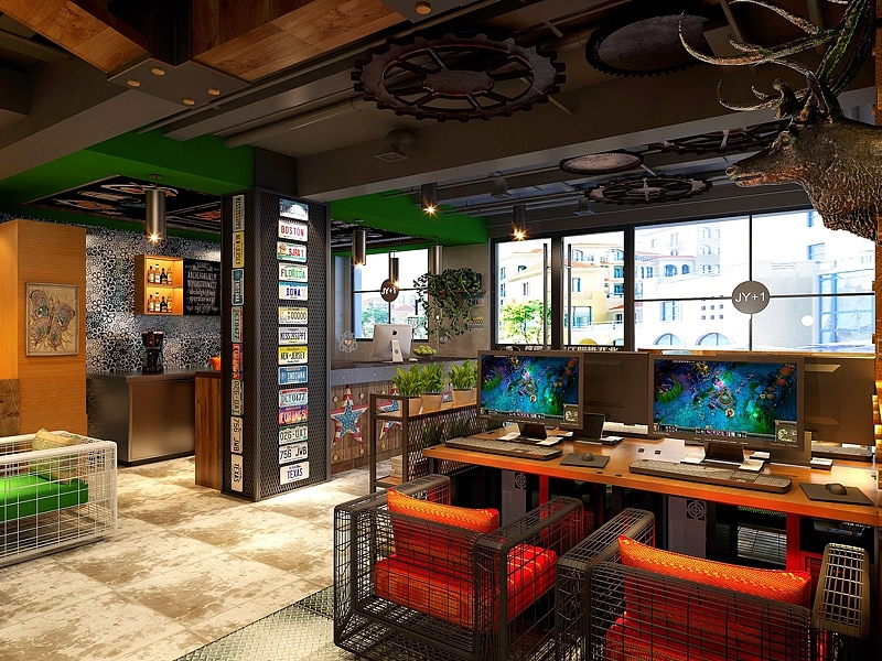成都网咖装修设计|成都竞技馆装修设计|成都网吧装修设计