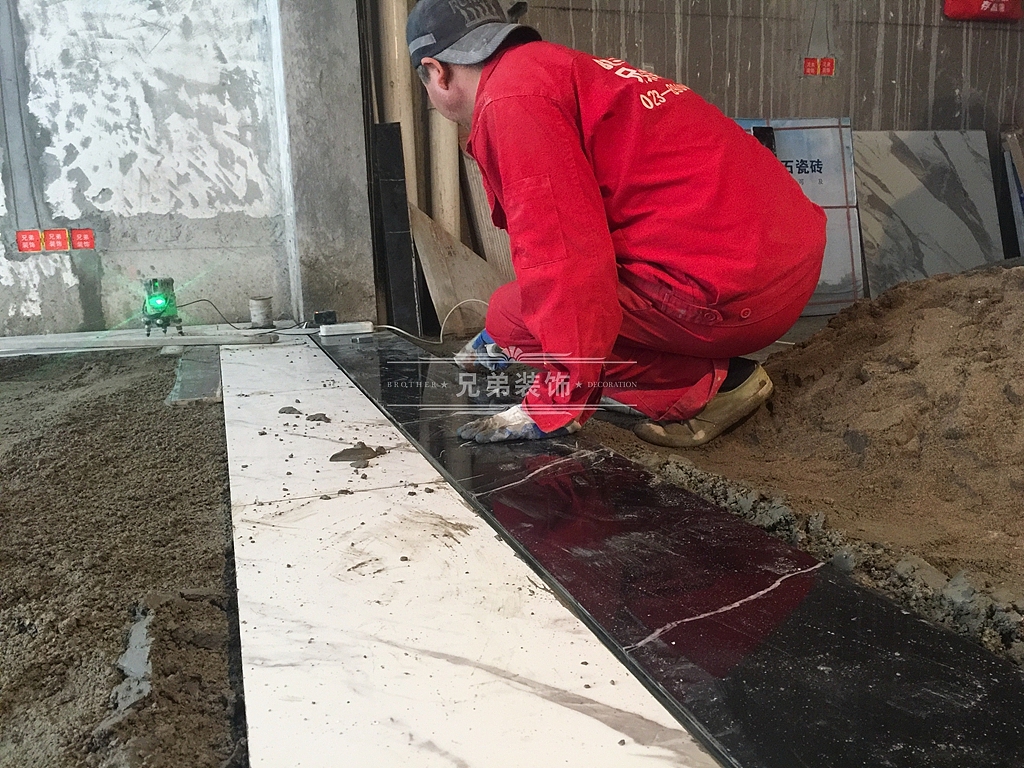 兄弟装饰装修工地怎么样?万科渝园联排别墅工地装修图